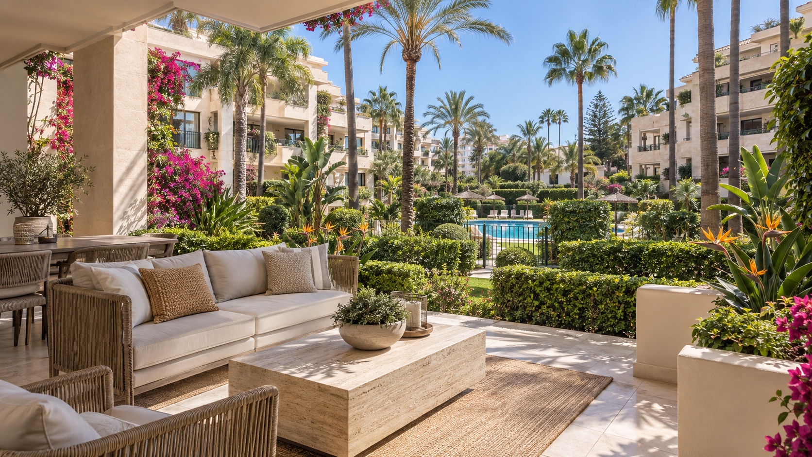 Casa Tropical - Beachside Luxury Apartment, Playas del Duque