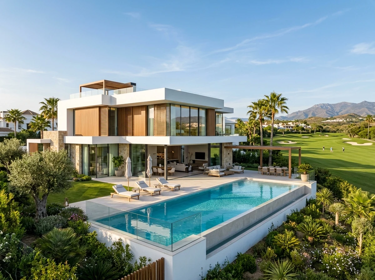Luxury detached golf villa in El Paraíso, New Golden Mile Estepona