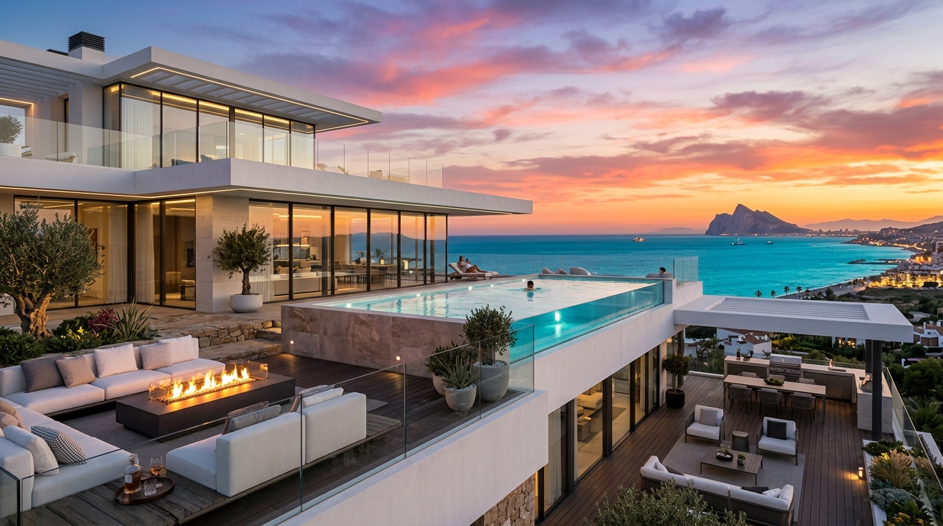 The Emare Sky Villa - Frontline Beach Contemporary Duplex Penthouse, New Golden Mile